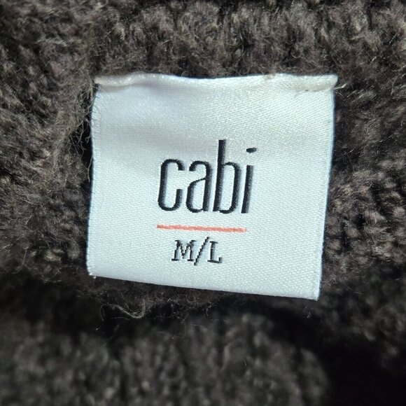 Cabi 3702 Repose Brown Chunky Cape Cardigan Poncho Open Front Cozy Neutral - Picture 8 of 10